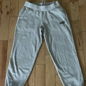 comfy grey puma sweatpants size small